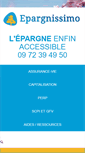 Mobile Screenshot of epargnissimo.fr