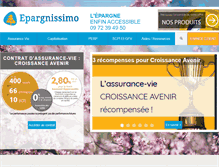 Tablet Screenshot of epargnissimo.fr